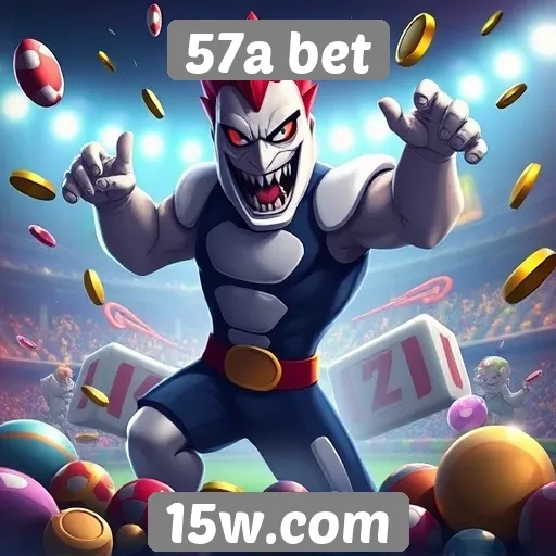 Variedade de jogos disponíveis na plataforma 57a bet